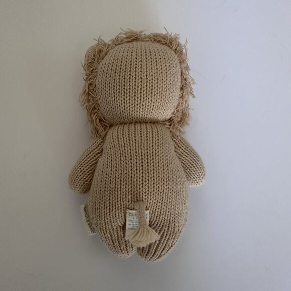 Cuddle + Kind Baby Lion Plush Doll Animal Collection Knit Hand Made Peru 7” - Picture 6 of 8